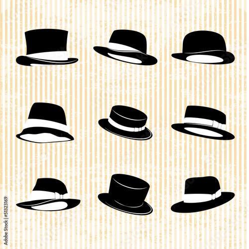 Vector Collection of Vintage Hats
