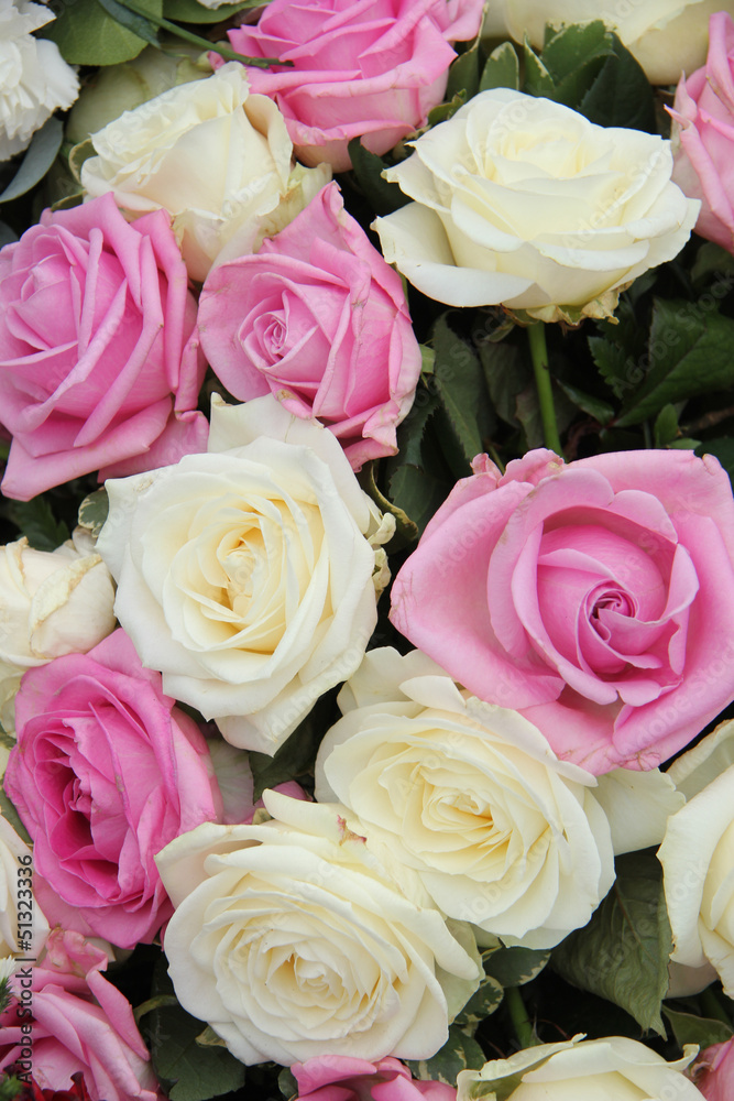 Bridal bouquet in pink and white Bridal bouquet in pink and white