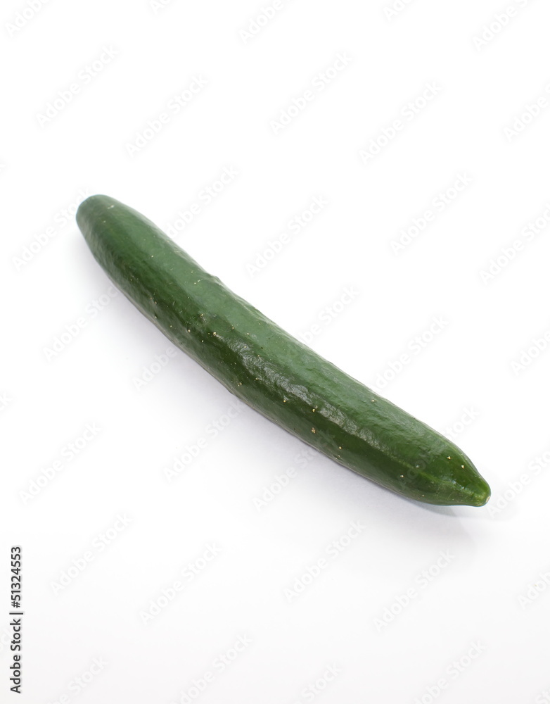 Cucumber isolated on white background