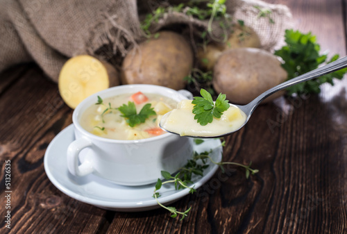 Fresh made Potatoe Soup