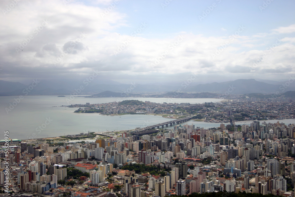 Aerial view of Florianópolis-SC Brazil