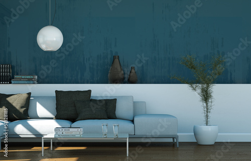 modernes Sofa in Stadtwohnung