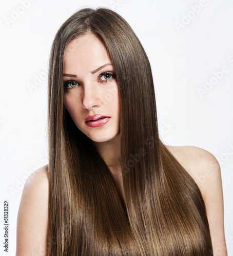 beautiful girl. healthy long hair. beauty model woman.