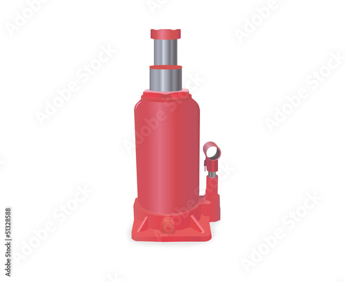 cric hydraulique bouteille - hydraulic bottle jack - Wagenheber
