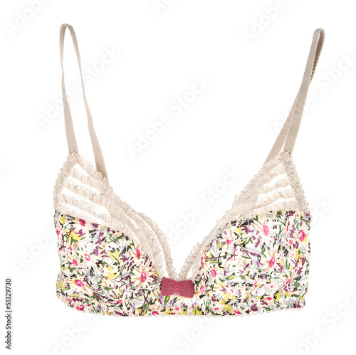 Wallpaper Mural Pink bow frilly flowery white lacework cute bra Torontodigital.ca
