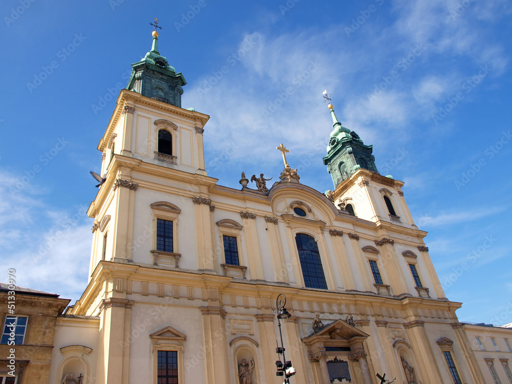 Fototapeta premium Saint cross church from Warsaw