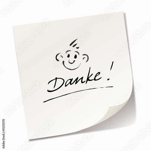 Danke mit Smiley