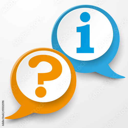 Question Information Speech Bubble Labels