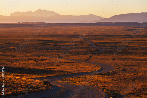 The road at sunset, Patagonia © sunsinger