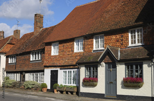 Fotografie Cottages at Chiddingfold. Surrey. England
