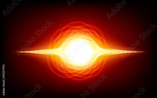Canvas Print supernova in space star