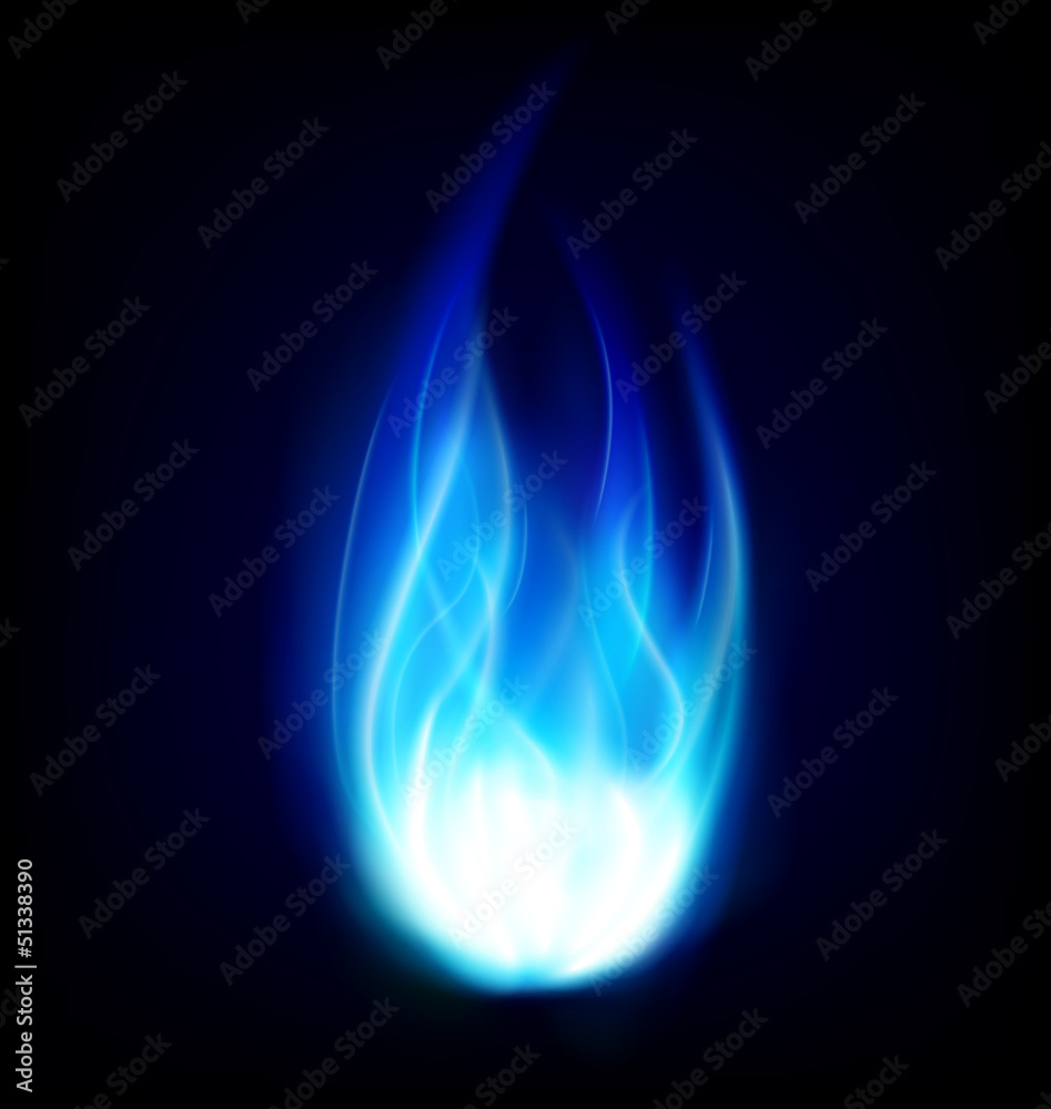 Vecteur Stock blue burning fire flame background | Adobe Stock