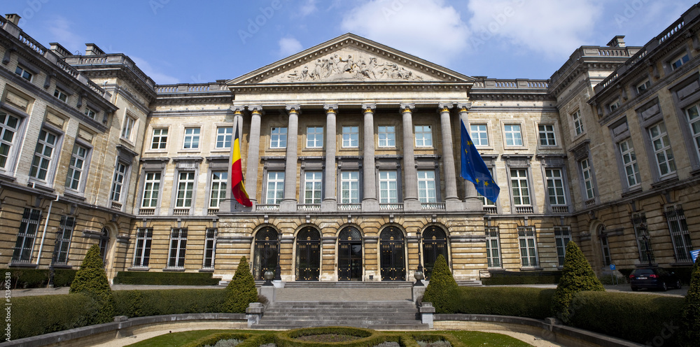 Belgian Parliament Building in Brussels