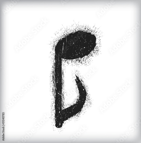 Grunge music symbol