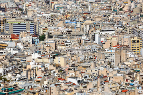 High urban density in Athens