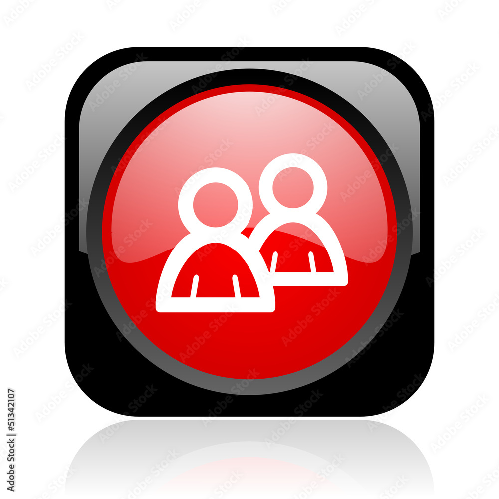 forum black and red square web glossy icon forum black and red square web glossy icon