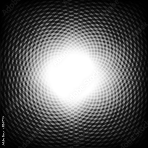 Fototapeta Naklejka Na Ścianę i Meble -  Black and white optical illusion background, vector.