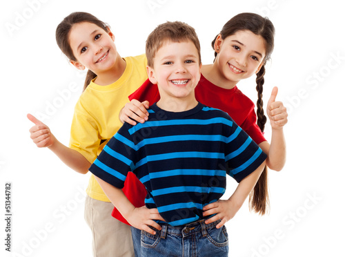 Group of happy children
