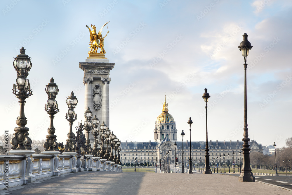 Obraz premium Paris Fance Pont Alexandre III