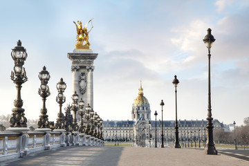 Leinwandbilder Pont Alexandre III Pont Alexandre III an der Seine  © PUNTOSTUDIOFOTO Lda