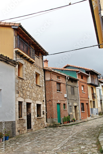 Calle de Guijo de Santa Bárbara, La Vera, Cáceres, España