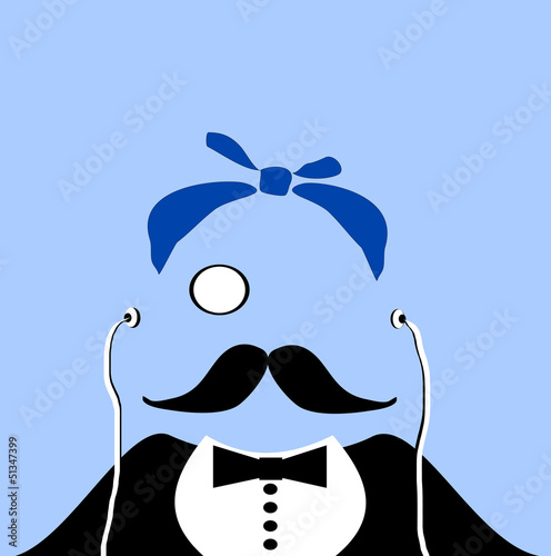 gentleman wearing gangster bandanna