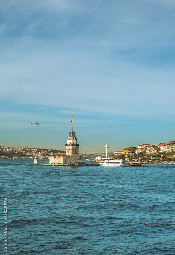 Maiden Tower at the istanbul turkey