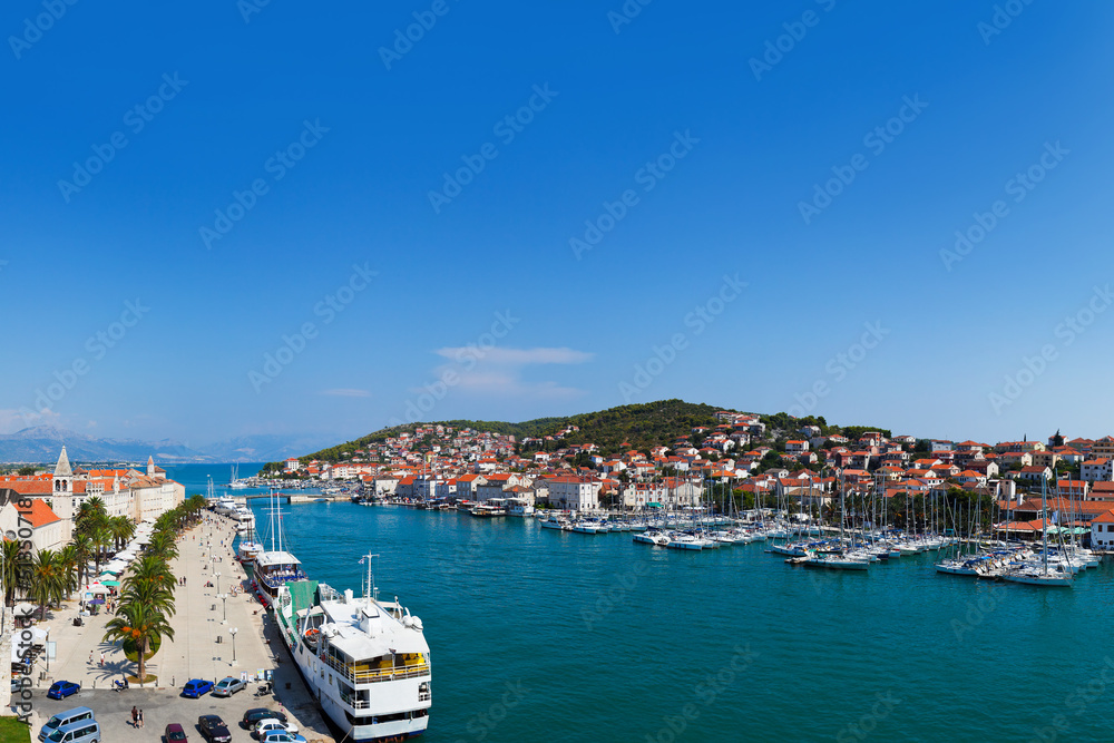 Panorama of Trogir in Croatia