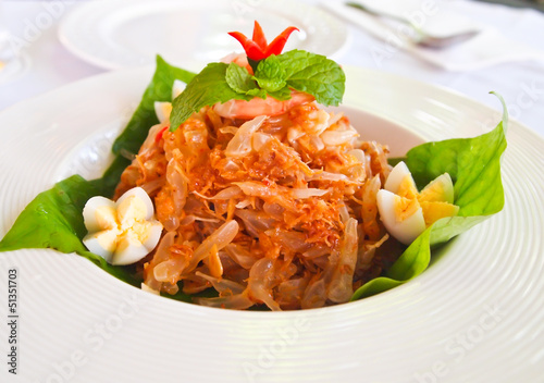 Fresh thai pomelo salad