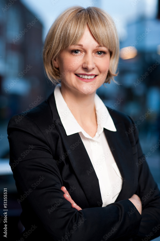 Confident attractive middle aged business lady Confident attractive middle aged business lady