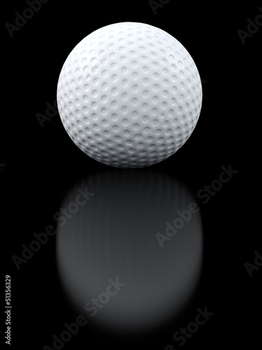 Golf ball black background ilustración de Stock | Adobe Stock