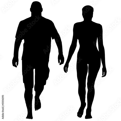 person walking bare foot and relaxed