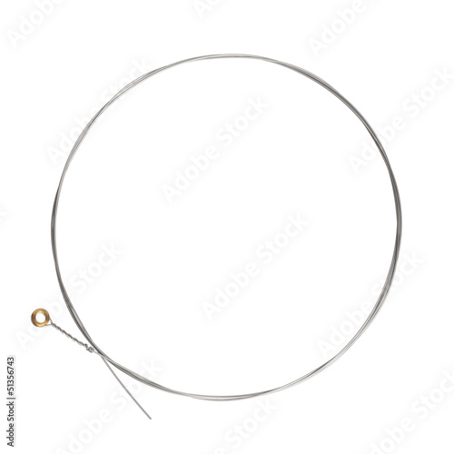 second guitar string on a white background