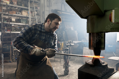 Obraz na płótnie metal worker artisan w salonie