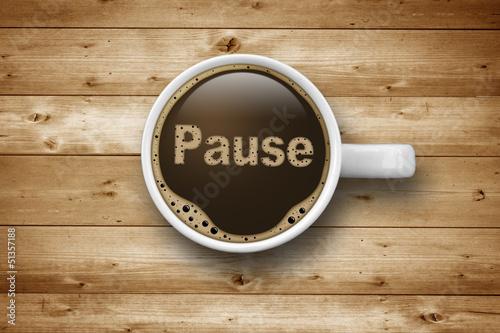 Kaffeetasse mit Pause photo