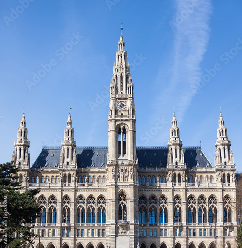 Rathaus, the Town Hall Building in Wien
