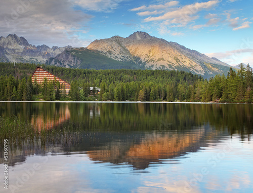 Mountain lake in National Park High Tatra