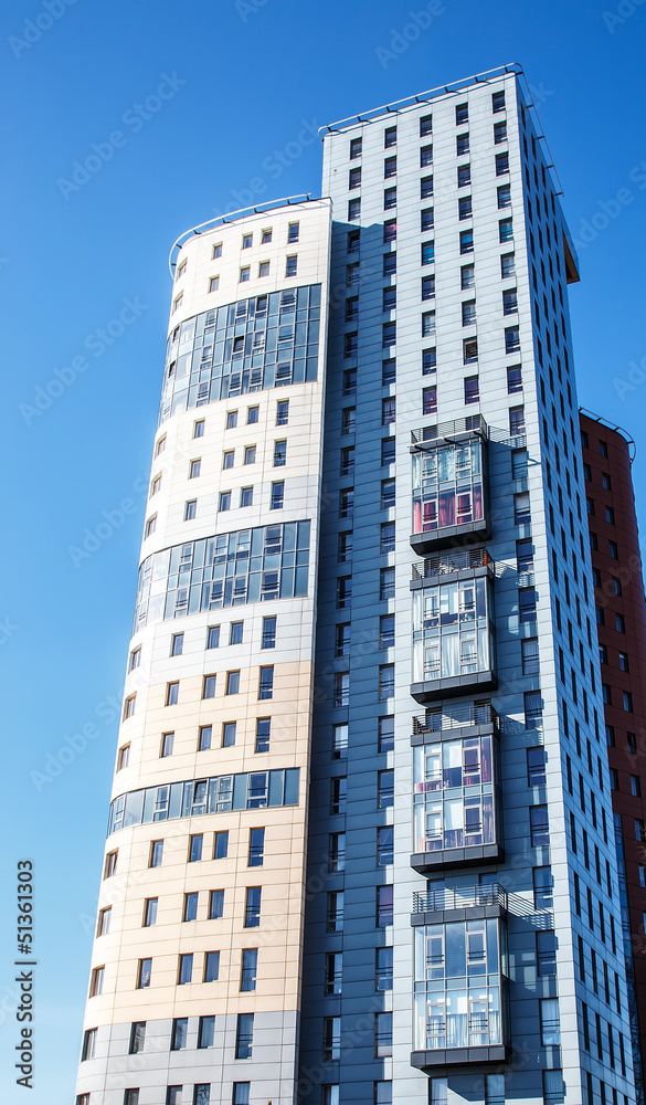 Fototapeta premium High building with modern apartments