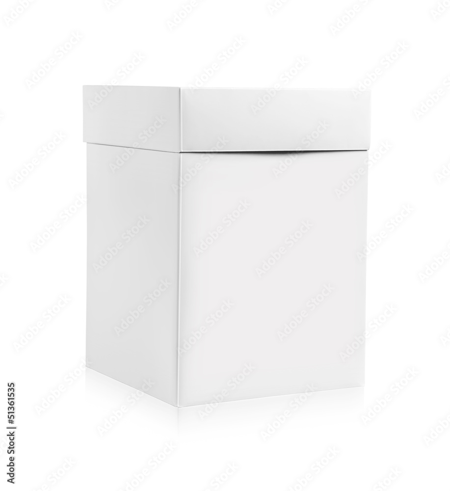 White box isolated on white White box isolated on white
