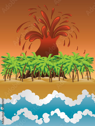 Volcano island