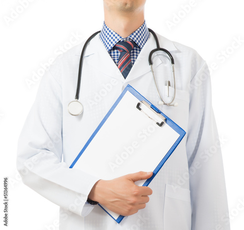 Doctor Holding  notepad