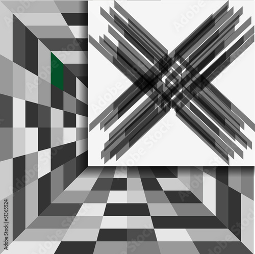 Abstrakte geometrische Gestaltung