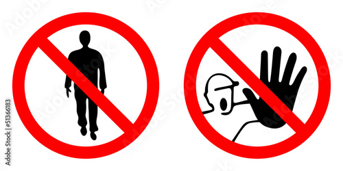 Warning signs