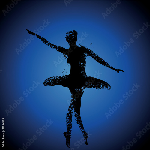 illustration of ballet dancer stock vector