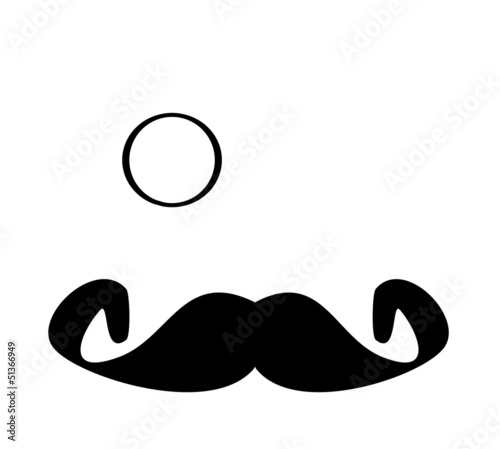 mustache and monocle