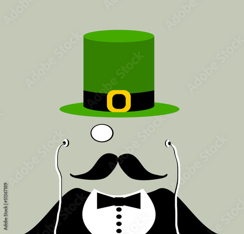 gentleman wearing irish hat