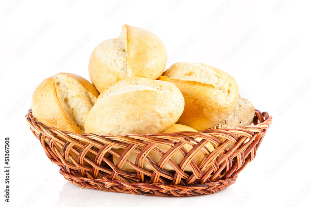 Bread on a white background. delicious buns isolated on white Bread on a white background. delicious buns isolated on white