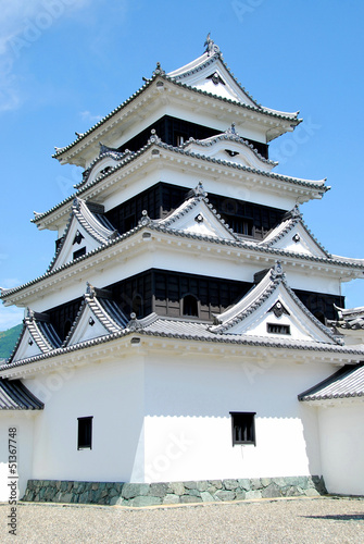 Принти на полотні Donjon du château d’Ôzu, Shikoku