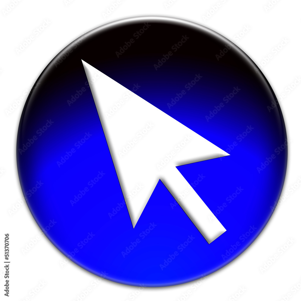 Arrow in a glassy sphere button Arrow in a glassy sphere button