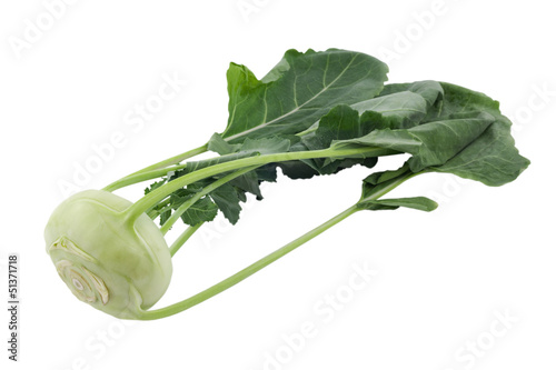 Kohlrabi; Beschneidungspfad photo